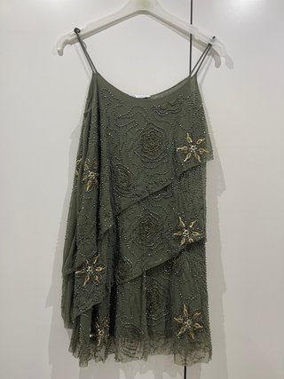Vestido Zara Talla s con abalorios