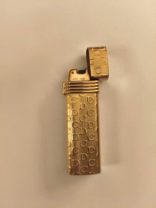 Mechero Vintage Christian Dior Chapado en Oro
