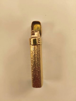 Mechero Vintage Christian Dior Chapado en Oro
