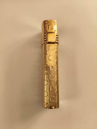 Mechero Vintage Christian Dior Chapado en Oro