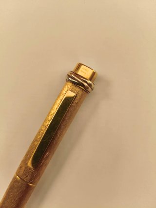 Bolígrafo Vintage Cartier Chapado en Oro