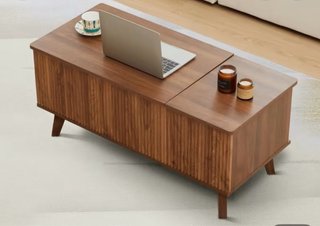 Mesa de centro de madera estilo nórdico