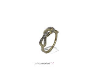 anillo oro 18k con piedra con circonita