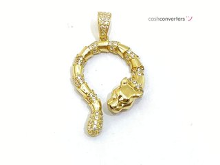 colgante oro 18k con piedra con circonita