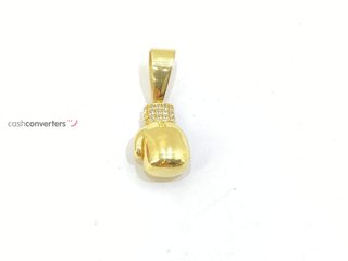 colgante oro 18k con piedra con circonita