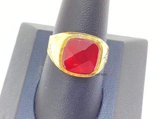 anillo oro 18k con piedra