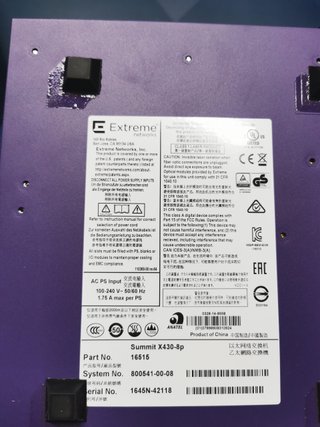 Switch Extreme Networks Summit X430-8P - 2 unità