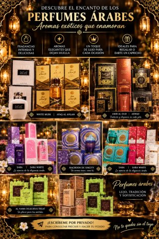 Perfumes Árabes Lujo Tradición Sofisticación