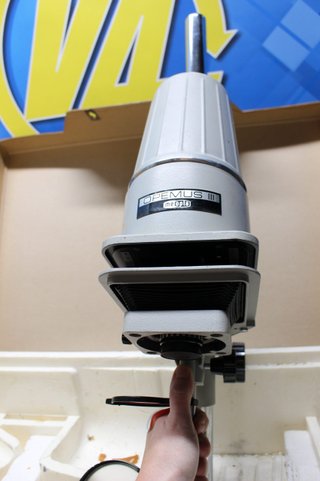 Antica fotocamera ampliatrice Opemus III, Meopta 74220-N-71. Valigia originale e manuale.