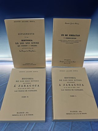 4 tomos, Historia de los Sitios, AGUSTÍN ALCAIDE IBIECA