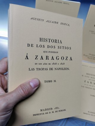 4 tomos, Historia de los Sitios, AGUSTÍN ALCAIDE IBIECA