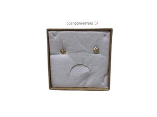 pendientes oro 18k con piedra