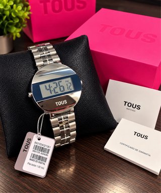 Reloj TOUS MARS Digital Acero Plateado NUEVO