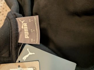 Sudadera Puma Negra y Gris con Capucha