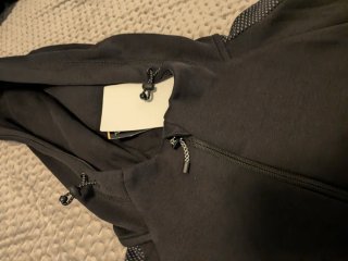 Sudadera Puma Negra y Gris con Capucha