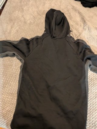 Sudadera Puma Negra y Gris con Capucha