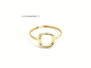 anillo oro 18k con circonita