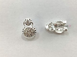 pendientes plata 925mm con piedra con circonita