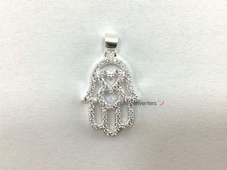 colgante plata 925mm con piedra con circonita