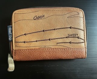 Cartera monedero con gatos y flores