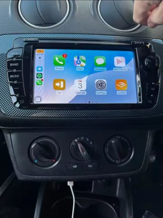 Rádio Seat Ibiza 6J Android + GPS + Carplay.