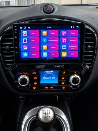 Rádio Nissan Juke Android + GPS + Carplay sem fios