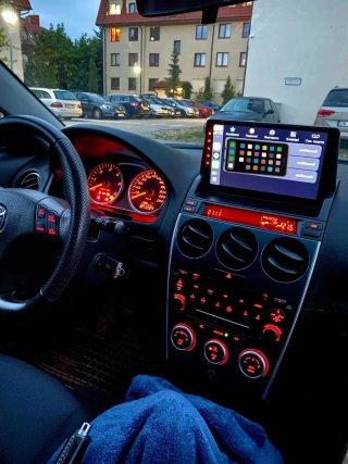 Rádio Mazda 6 Android com GPS + Carplay sem fios