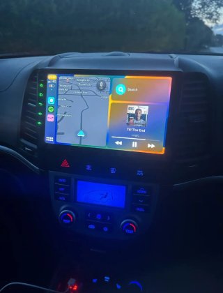 Rádio Hyundai Santa Fé 2 Android com GPS + Carplay