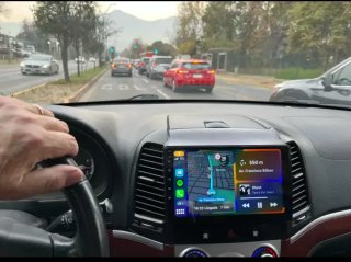 Rádio Hyundai Santa Fé 2 Android com GPS + Carplay