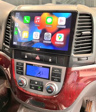 Rádio Hyundai Santa Fé 2 Android com GPS + Carplay