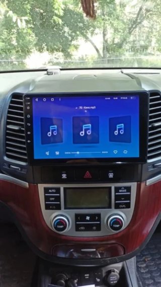 Rádio Hyundai Santa Fé 2 Android com GPS + Carplay