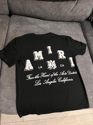 Camiseta AMIRI Negra Estampado Los Angeles