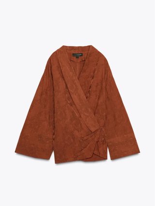 Kimono Zara Jacquard Talla XS/S