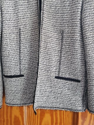Chaqueta Zara Gris y Negra