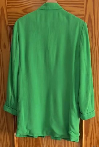 Blazer Stradivarius Verde Talla L