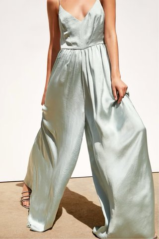 Mono Largo Satinado Palazzo Zara Verde