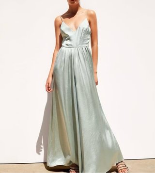 Mono Largo Satinado Palazzo Zara Verde