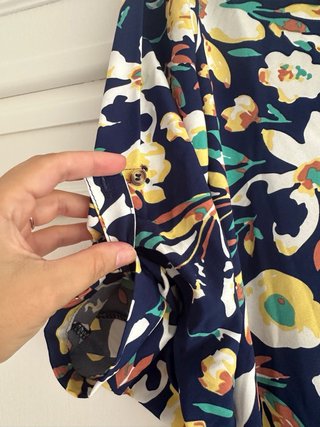 Vestido estampado floral senhora