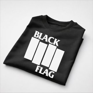 Black Flag Camiseta Algodón negro Unisex Punk Rock