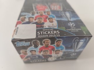 Caja 50 sobres Topps UEFA cromos 15 16 Champions