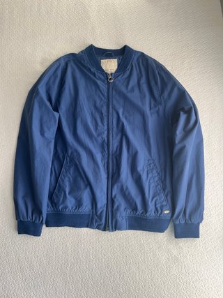 Chaqueta Bomber Zara Azul Talla M