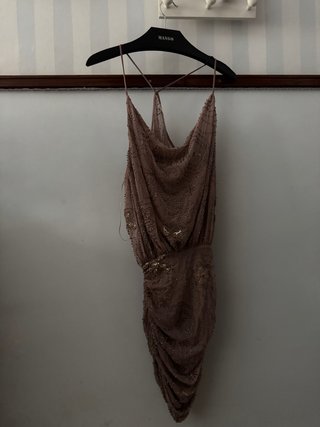 Vestido corto de fiesta Zara rosa