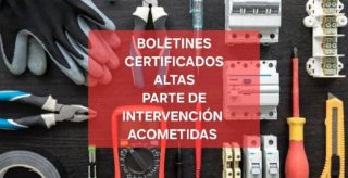 Boletín de luz CIE, BRIE, RITSIC, electricista