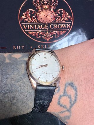 Reloj vintage Movado mecánico chapado oro 20 micra