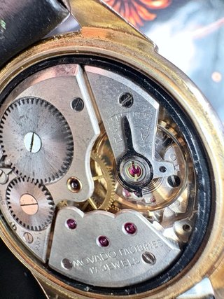 Reloj vintage Movado mecánico chapado oro 20 micra