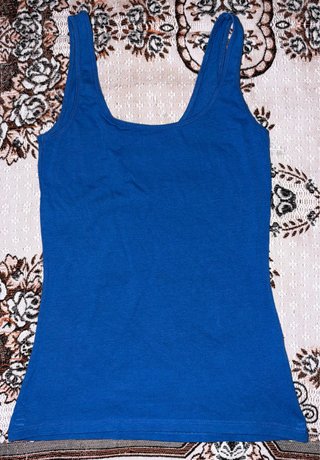 Blusa de tirantes azul