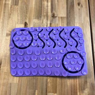 Comedero lento silicona morado pequeño