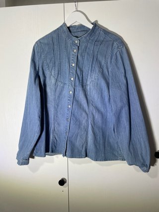 Chaqueta tejana azul