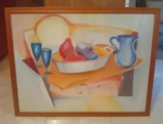 Lámina con marco de madera 65x85
