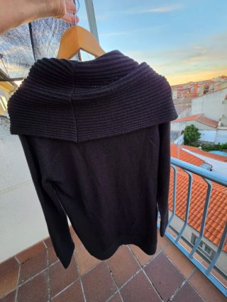 Vestido de punto negro H&M Talla M